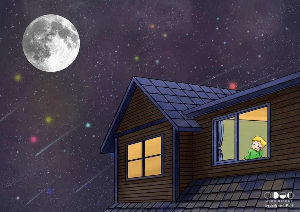 We Dream the Moon and Sky - Moon Mirror