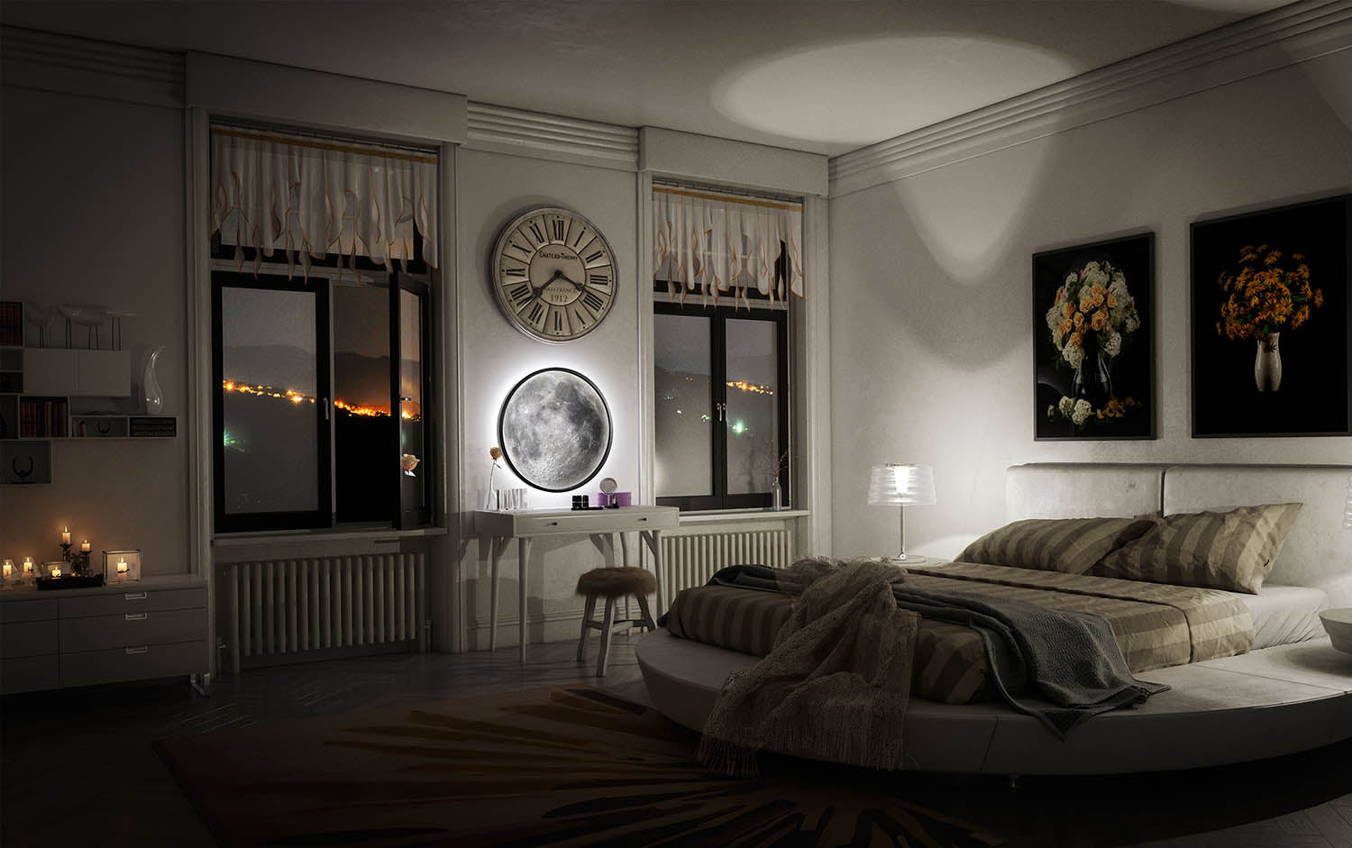 Best idea for the moon mirror decor--dreamy house dreamy room