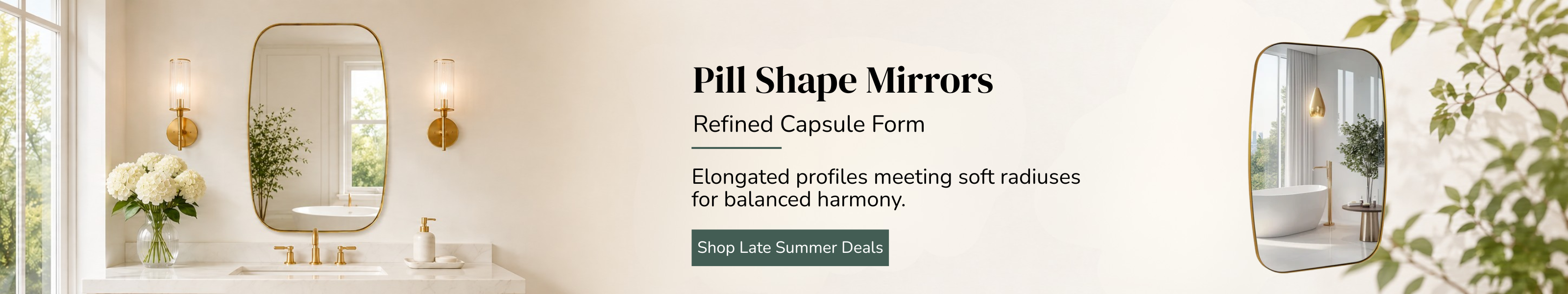 Pill Shape Mirrors