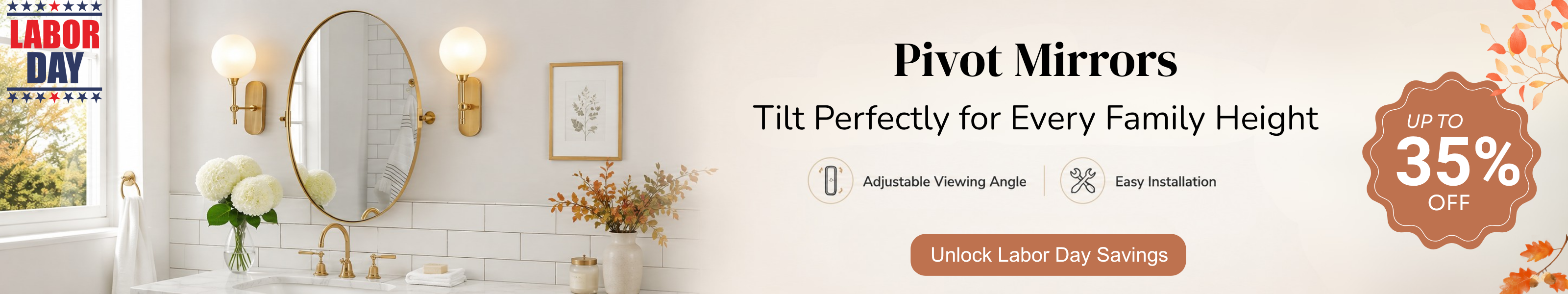 Pivot mirrors