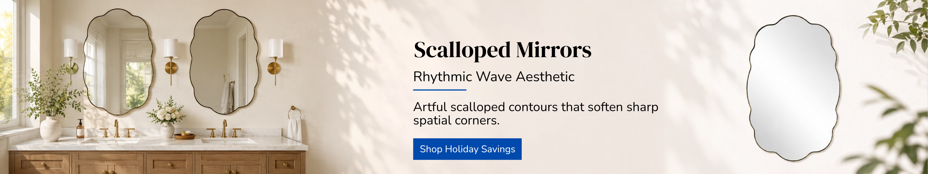 Scalloped Mirrors