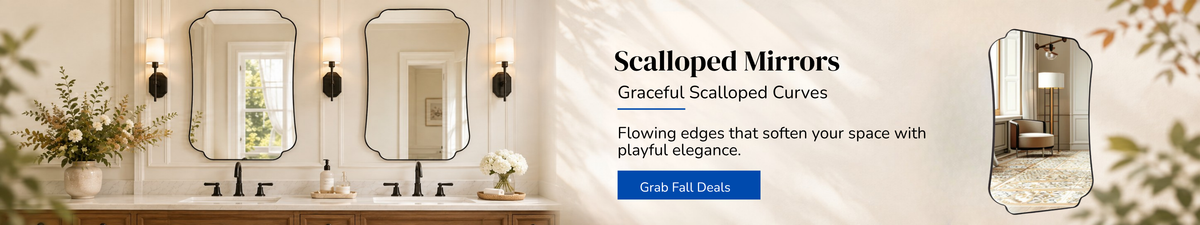 Scalloped Mirrors