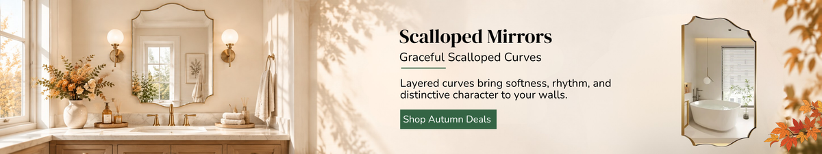 Scalloped Mirrors