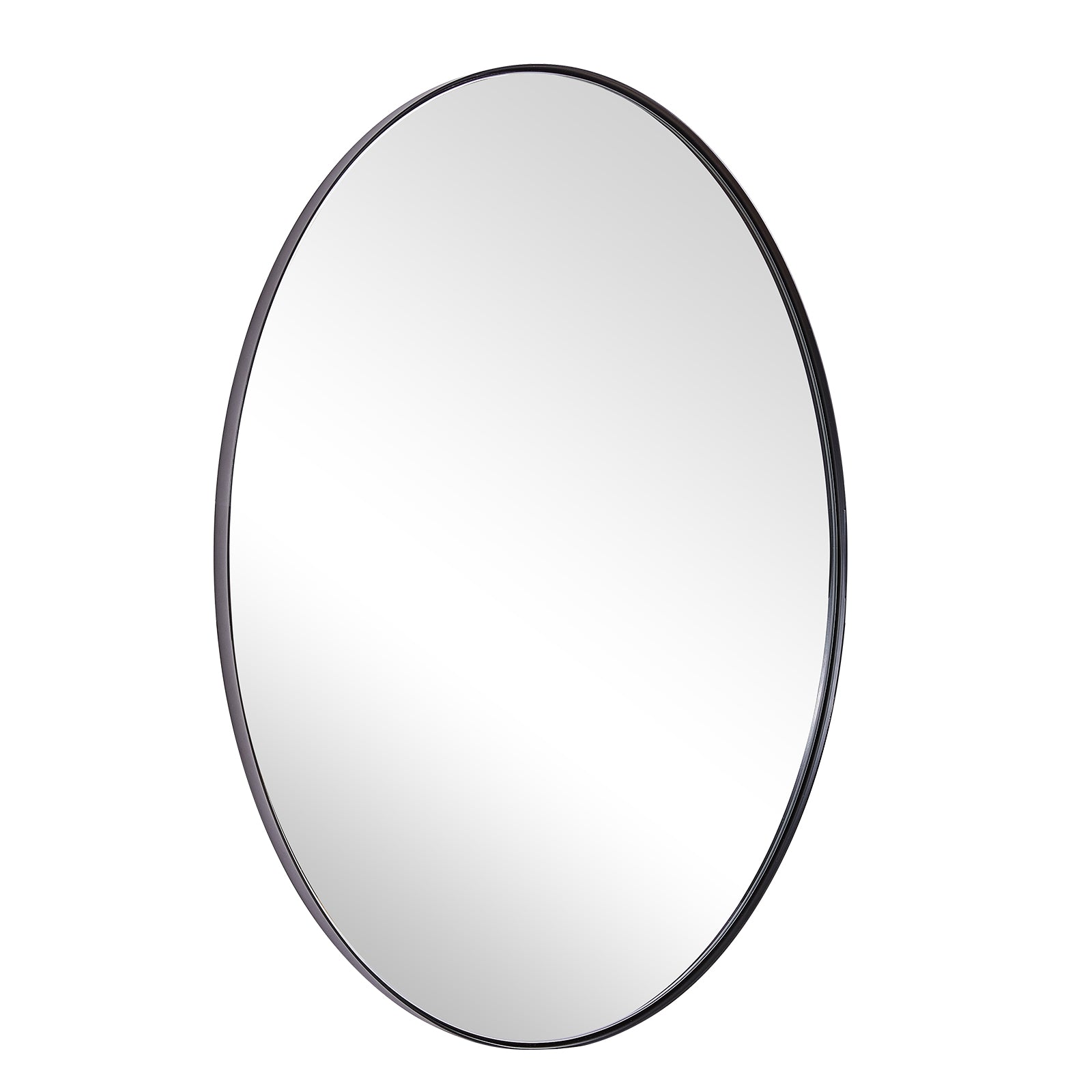 Modern Oval Bathroom Wall Mirrors |Stainless Steel Framed
