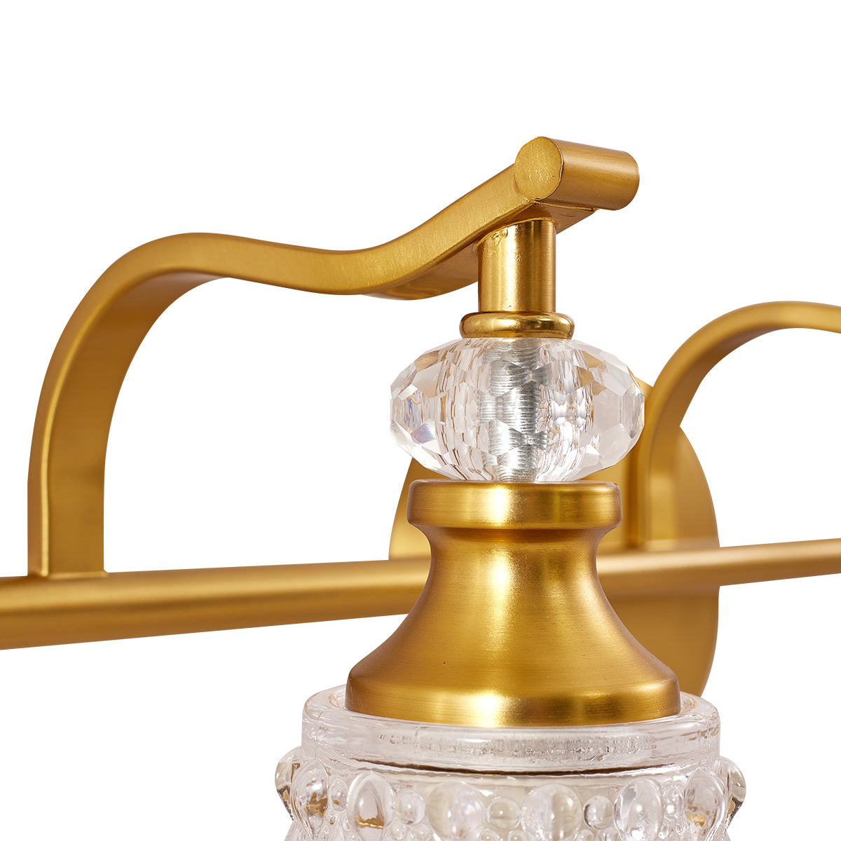 Vintage Crystal Metal Framed Sconces Bathroom Light Fixtures