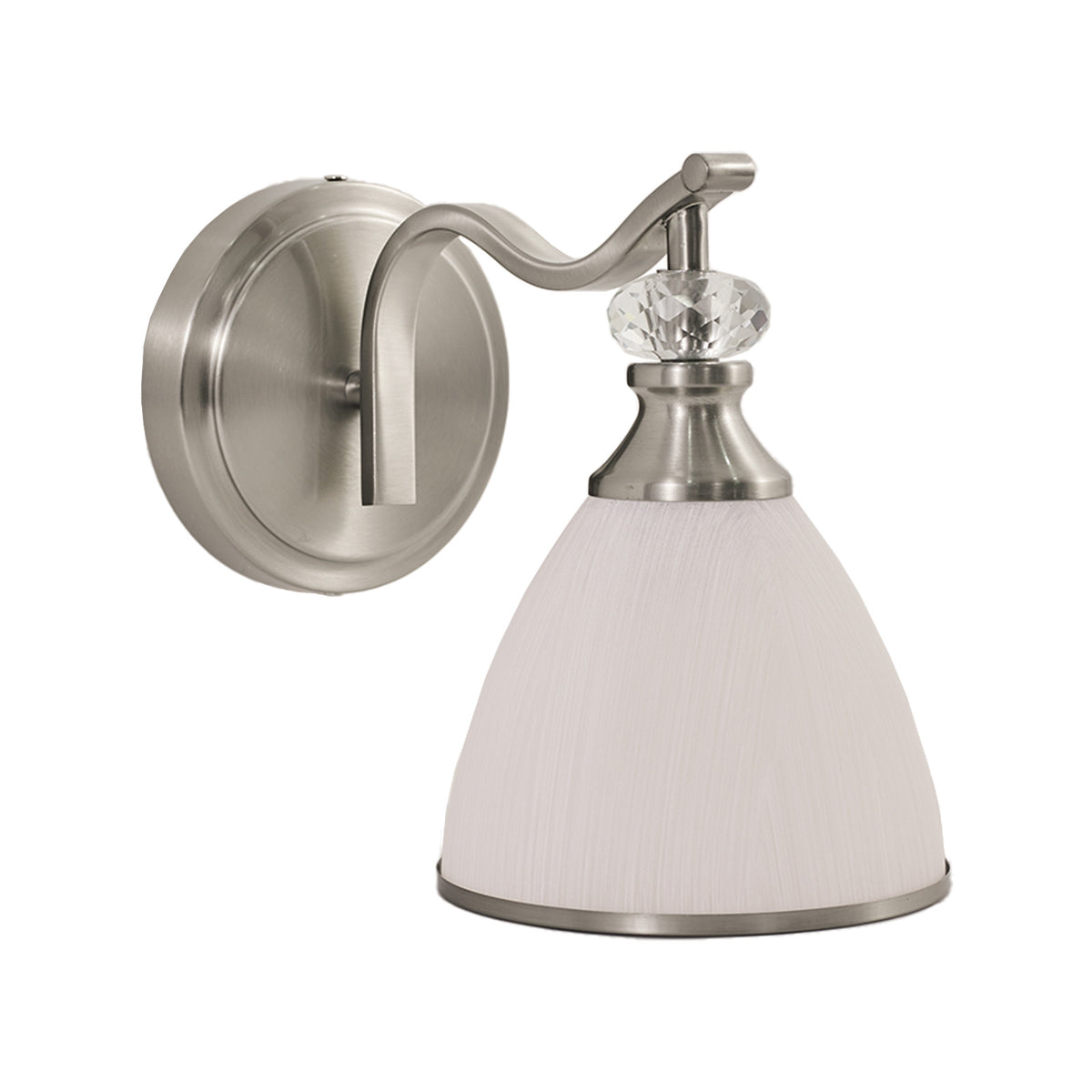 Artistical Metal Crank Frame White Frosted Trumpet Shade Bathroom Sconces