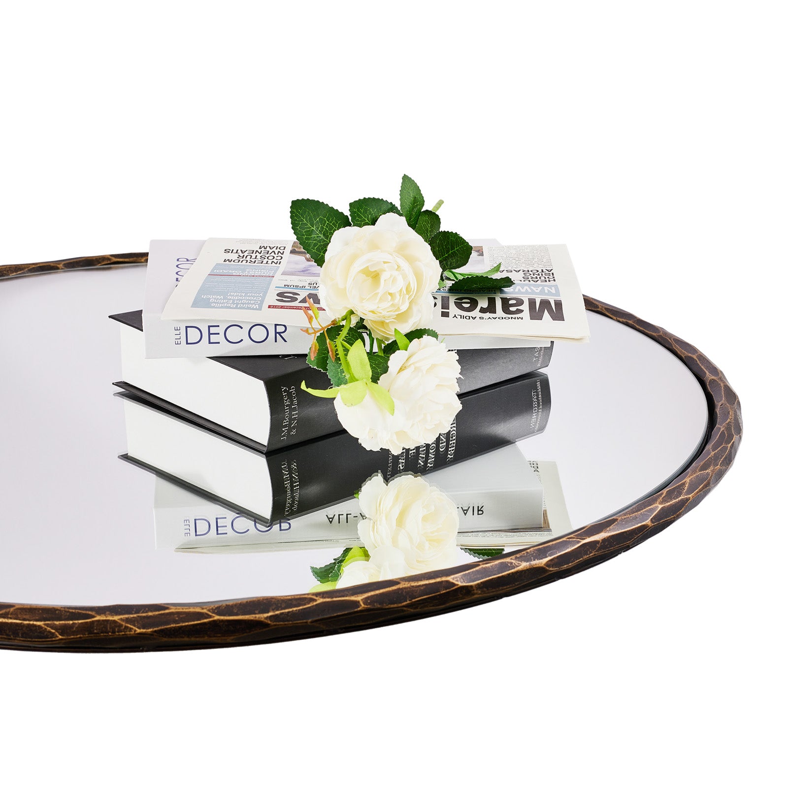 Antique Hand Hammer Forged Iron Mirror Circle Wrought Iron Mirror Round Wall Mirror