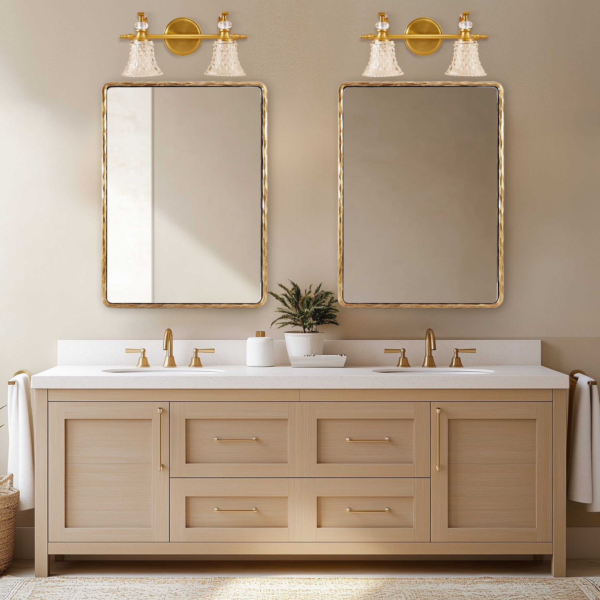 Victoria Crystal Sconces Bathroom Light Fixtures