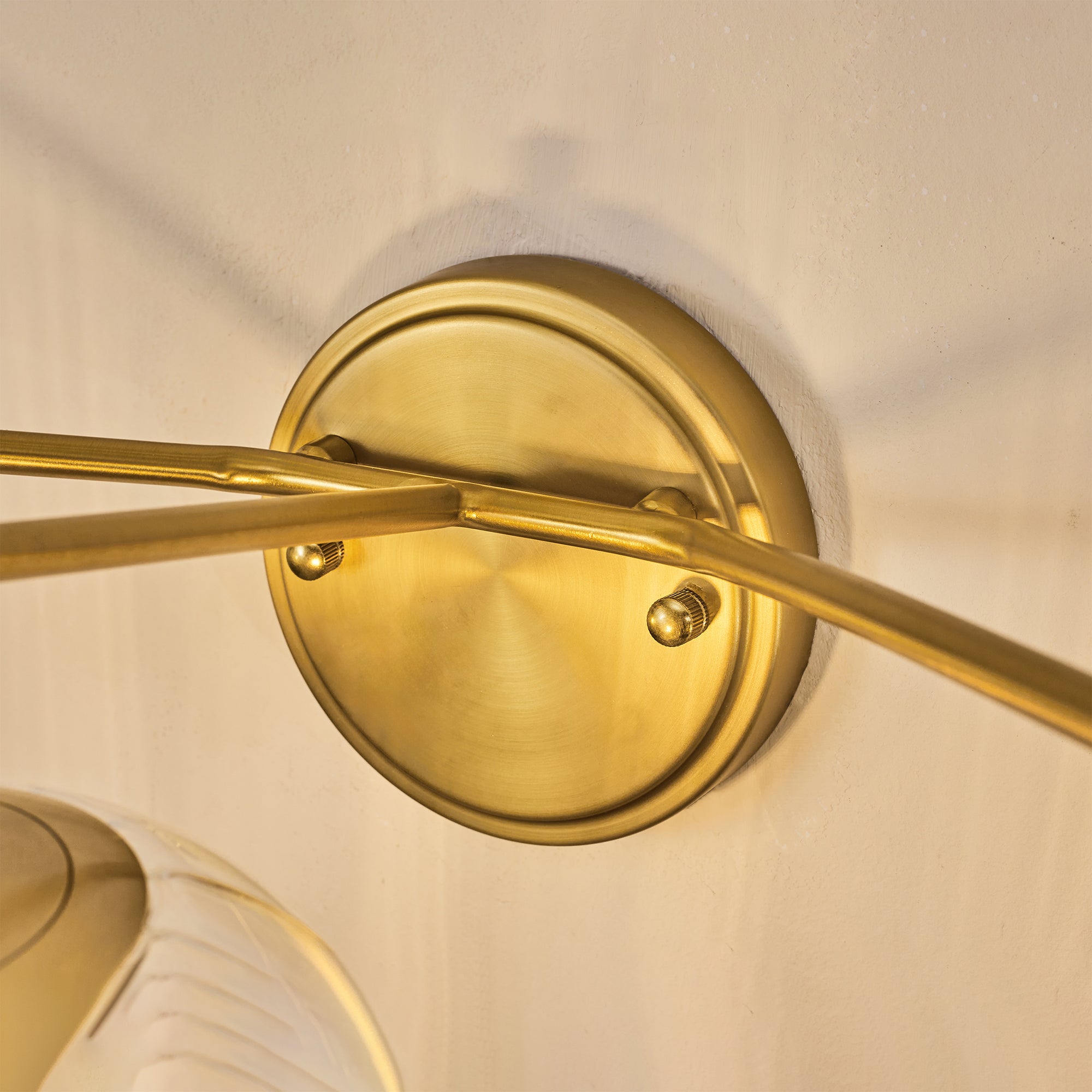 Contemporary Pumpkin Clear Glass Shades Bathroom Wall Sconce