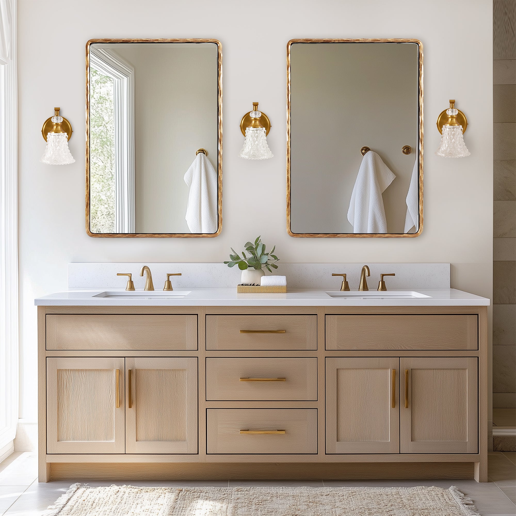 Victoria Crystal Sconces Bathroom Light Fixtures