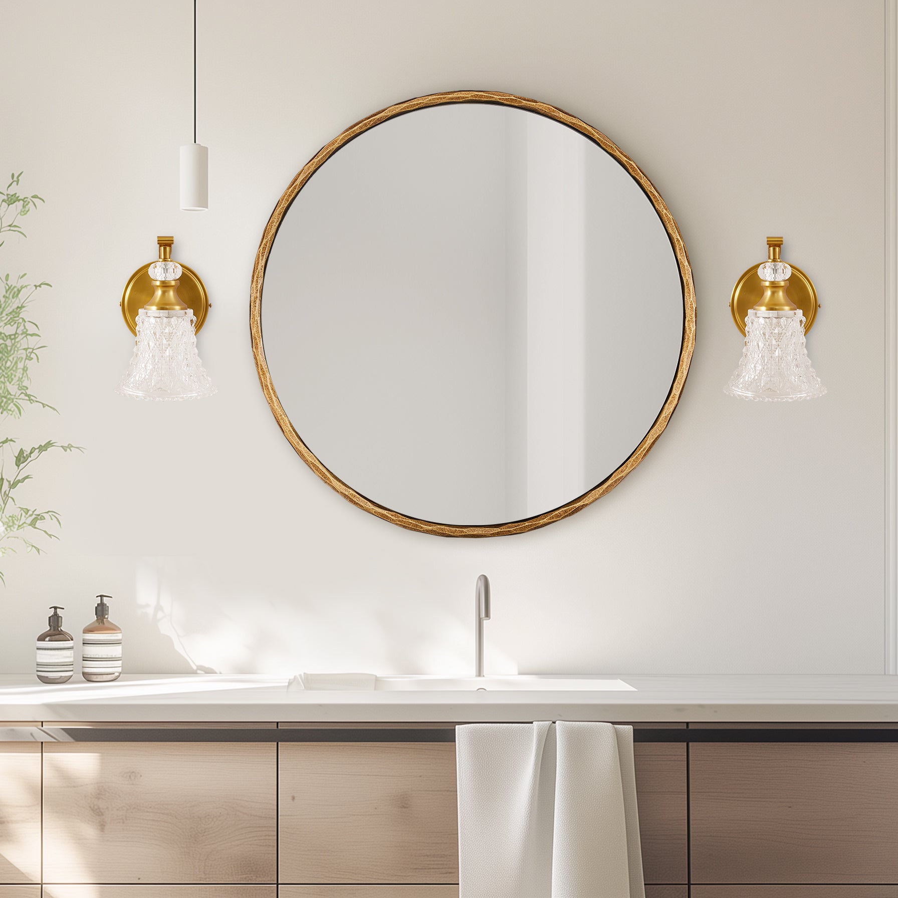 Victoria Crystal Sconces Bathroom Light Fixtures