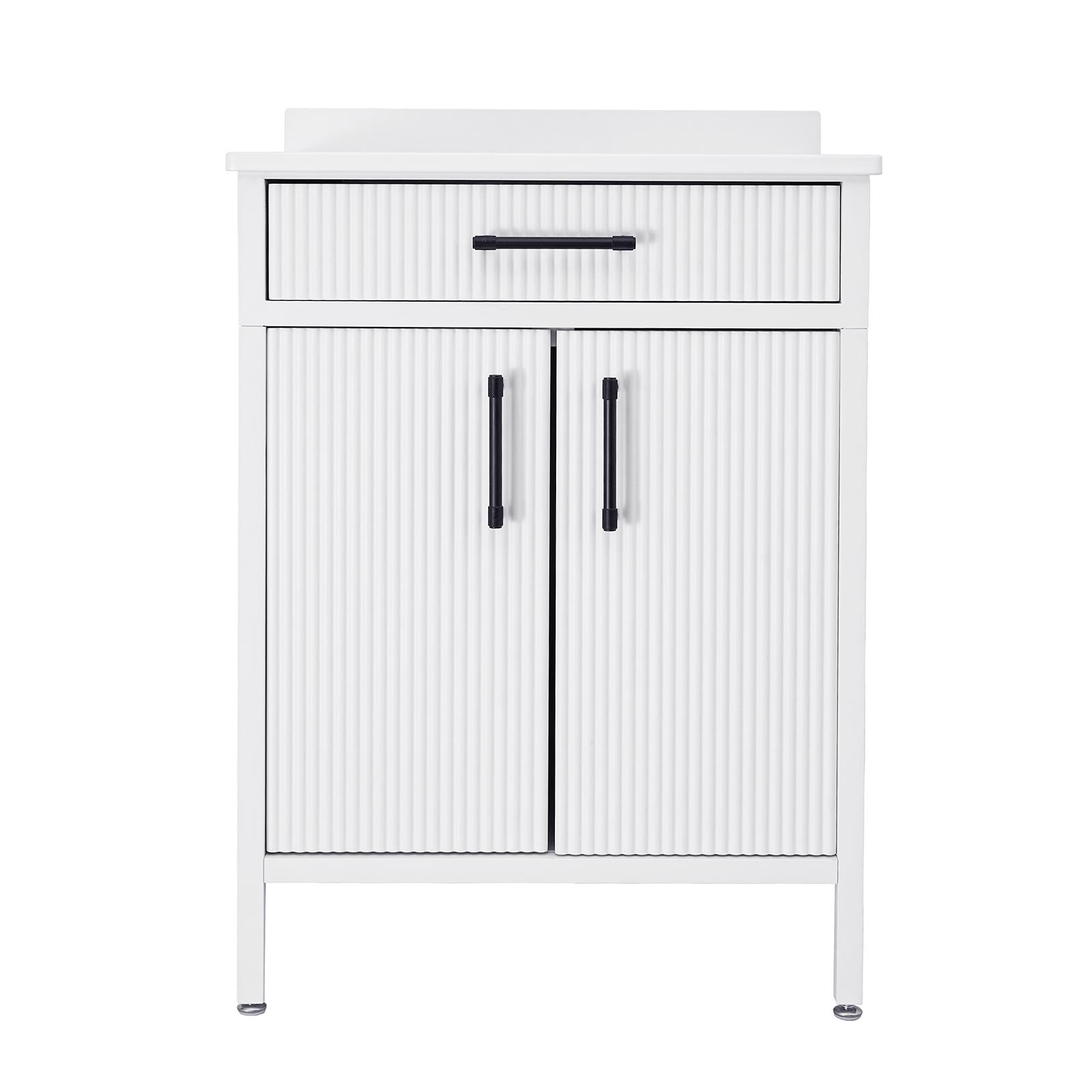 Modern Bathroom Vanities with Sink Combo Wave Bathroom Cabinet with Shelf and Drawer