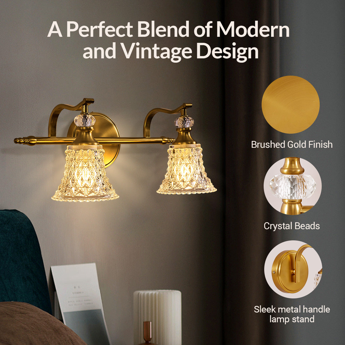 modern bathroom light detail