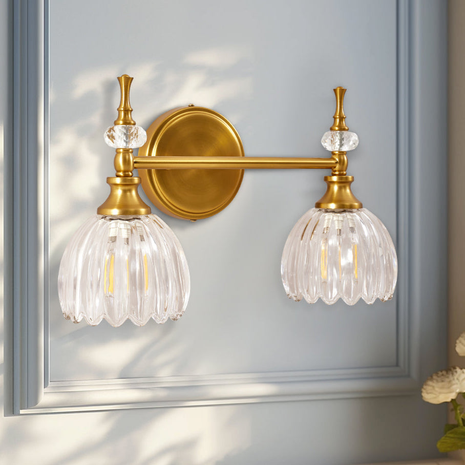 Tulip Glass Shade Bathroom Sconces Vanity Lights