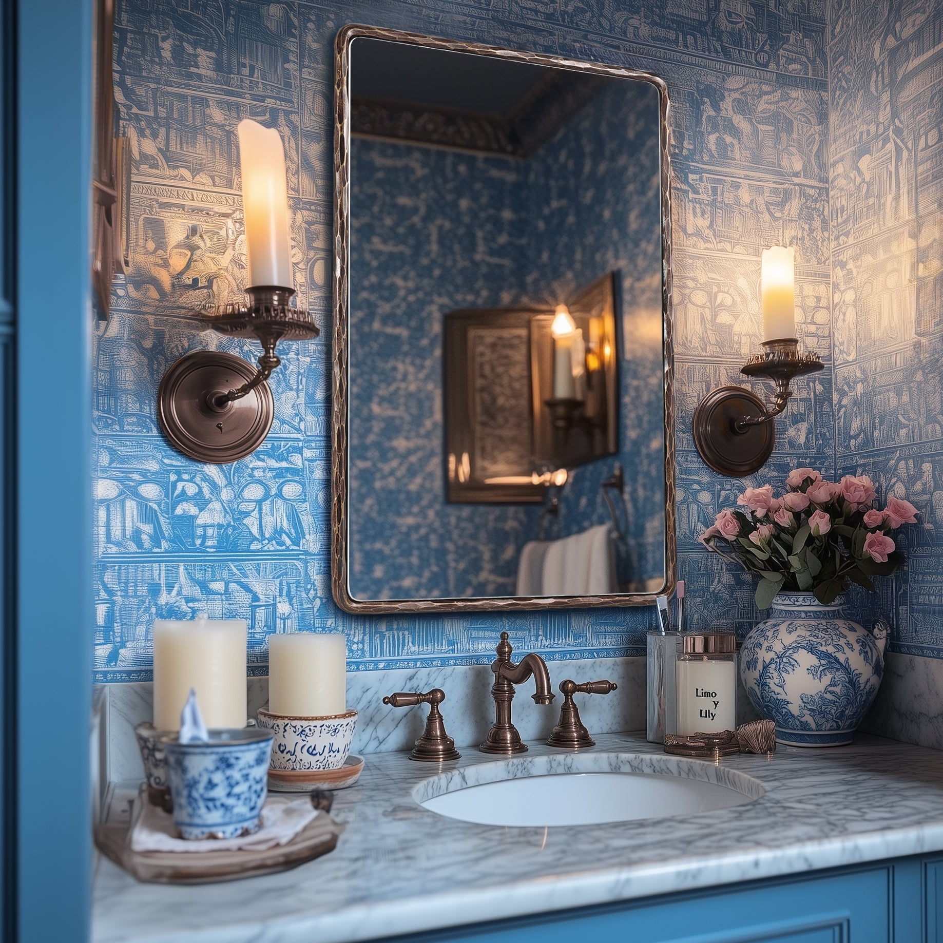 Vintage Hand Hammer Frame Forged Iron Rectangle Wall Mirrors Wrought Iron Mirror