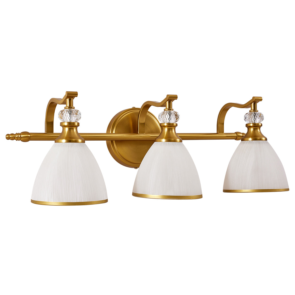 hand-panted glass shade wall sconces