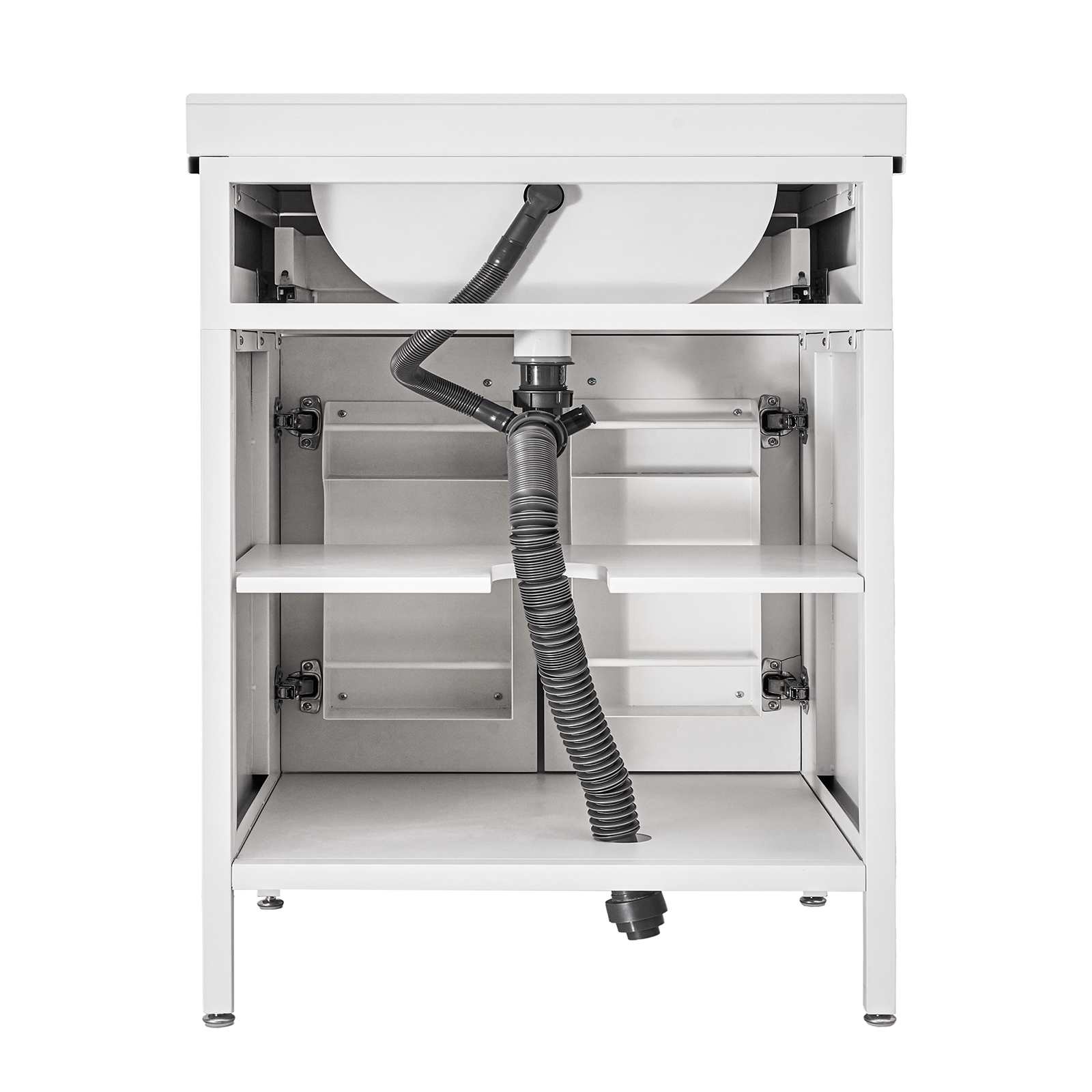 Modern Bathroom Vanities with Sink Combo Wave Bathroom Cabinet with Shelf and Drawer