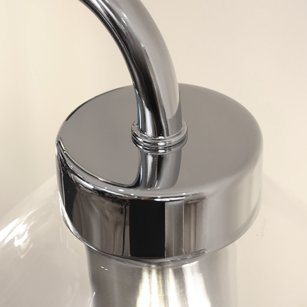 Open Box Like New:Clear Taper Glass Shade Wall Sconce Bathroom Vanity Light