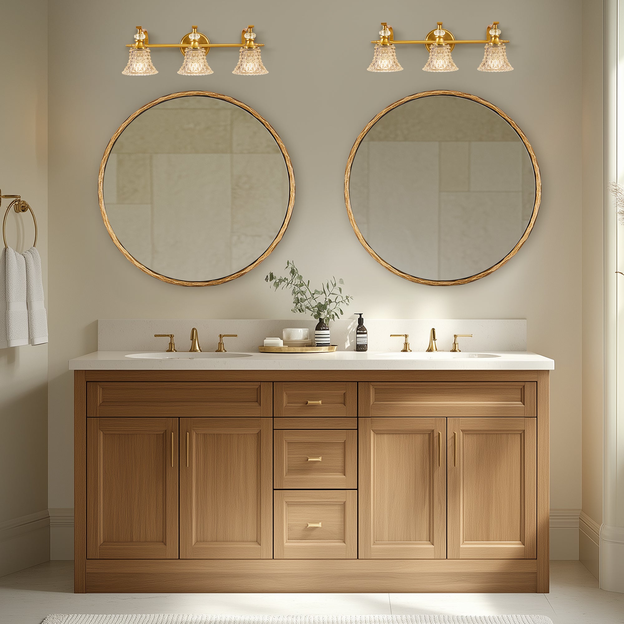 Victoria Crystal Sconces Bathroom Light Fixtures