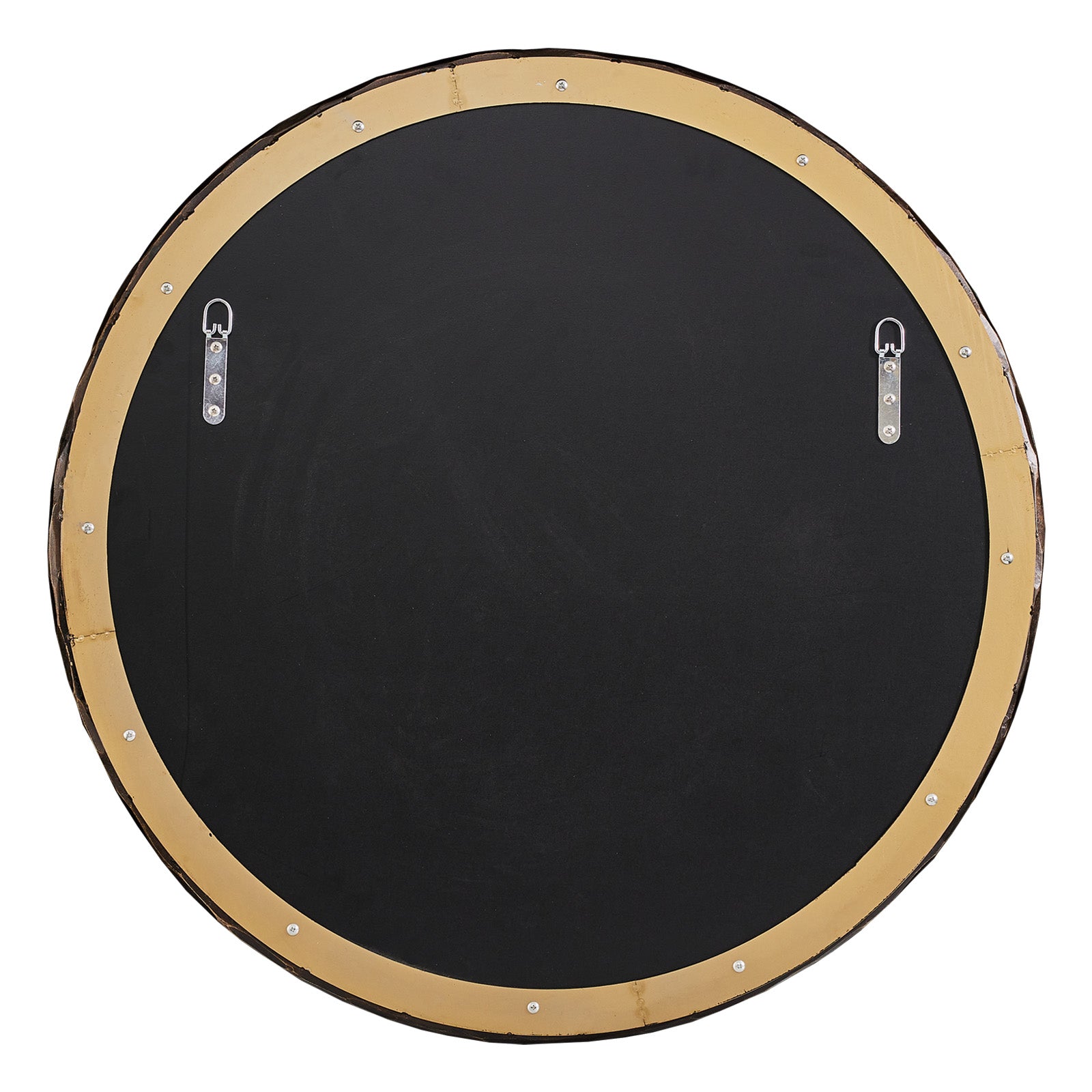 Antique Hand Hammer Forged Iron Mirror Circle Wrought Iron Mirror Round Wall Mirror