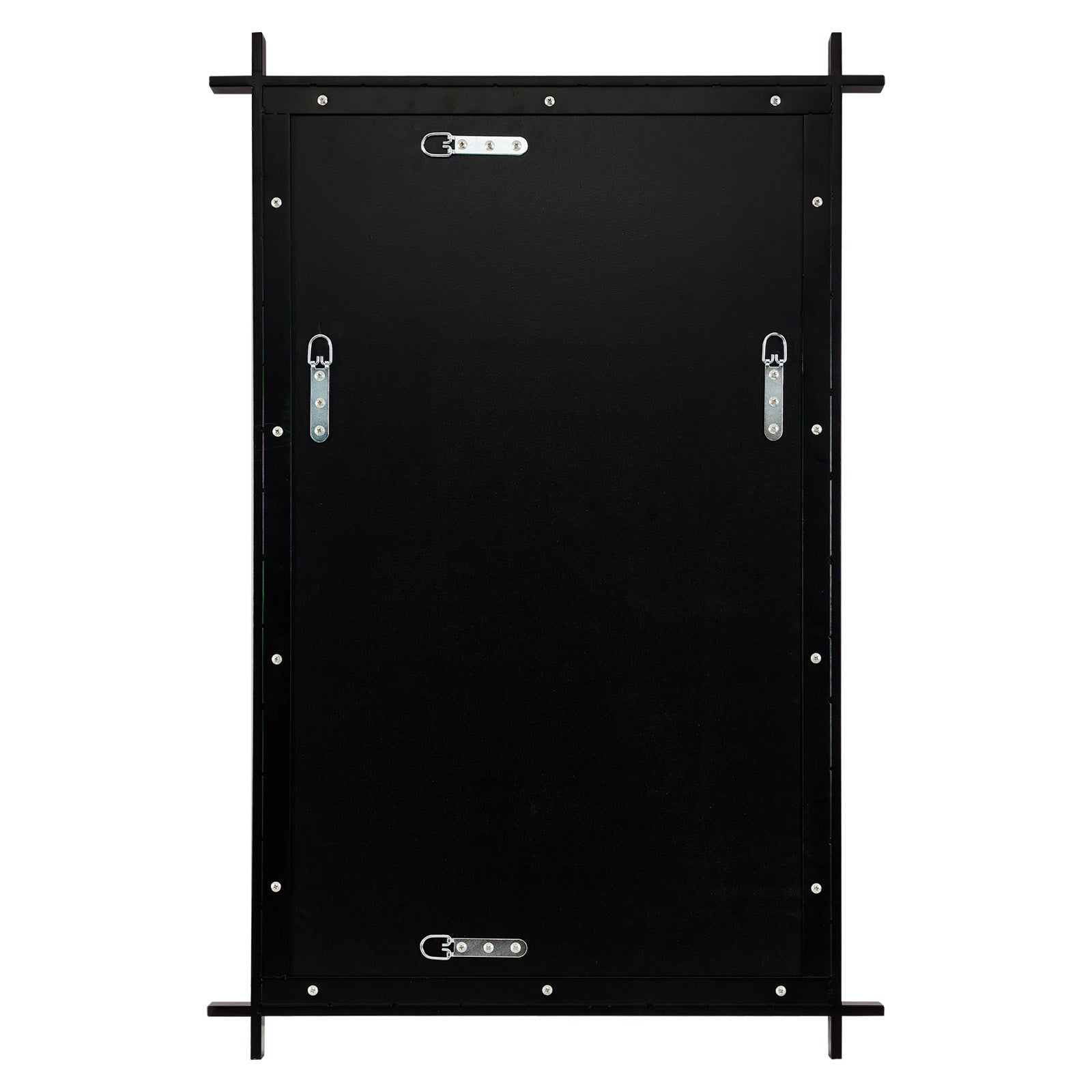 Vintage Cross Corner Rectangle Bathroom Wall Mirrors | Stainless Steel Framed