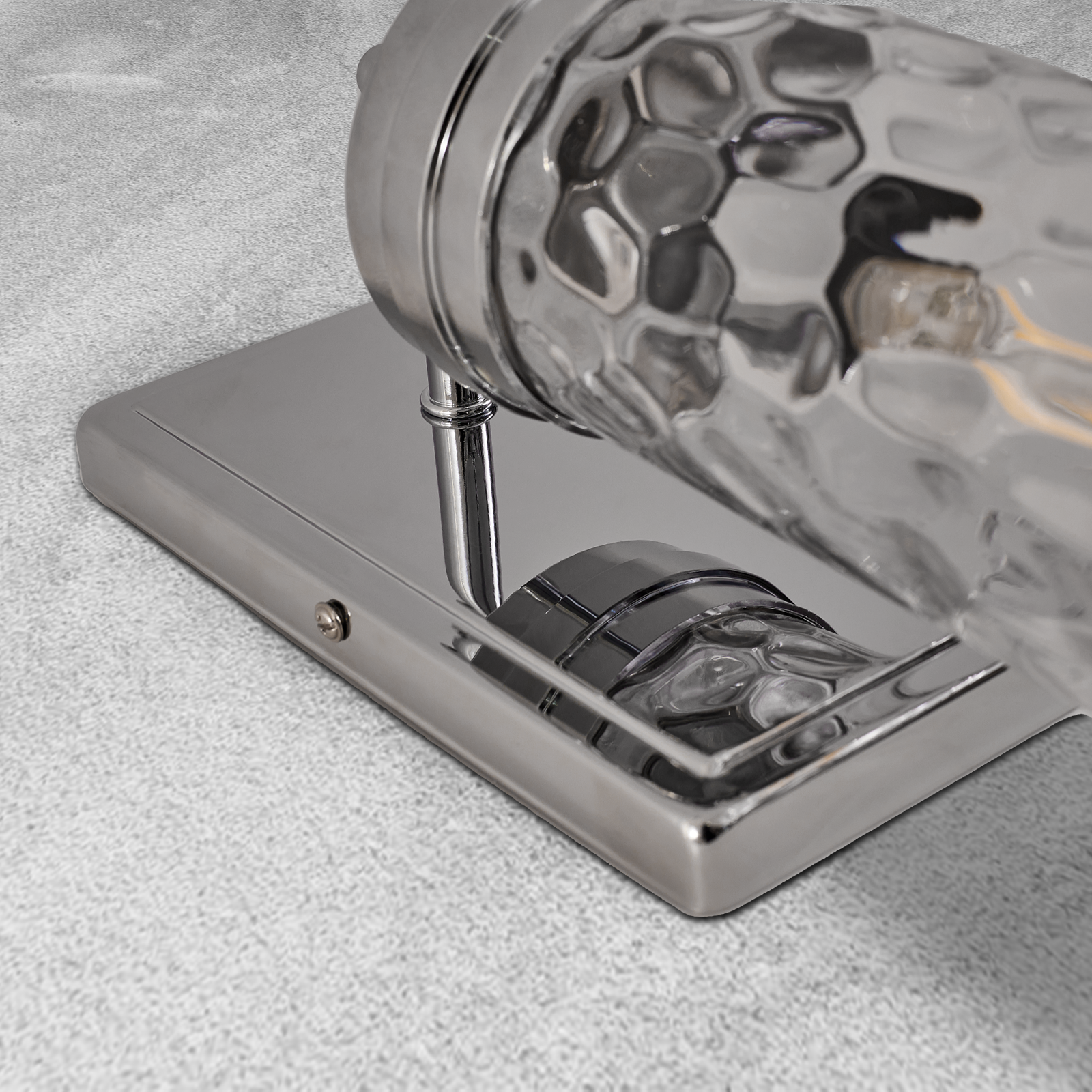 Tube Flow Hammer Glass Shade Bathroom Wall Sconces