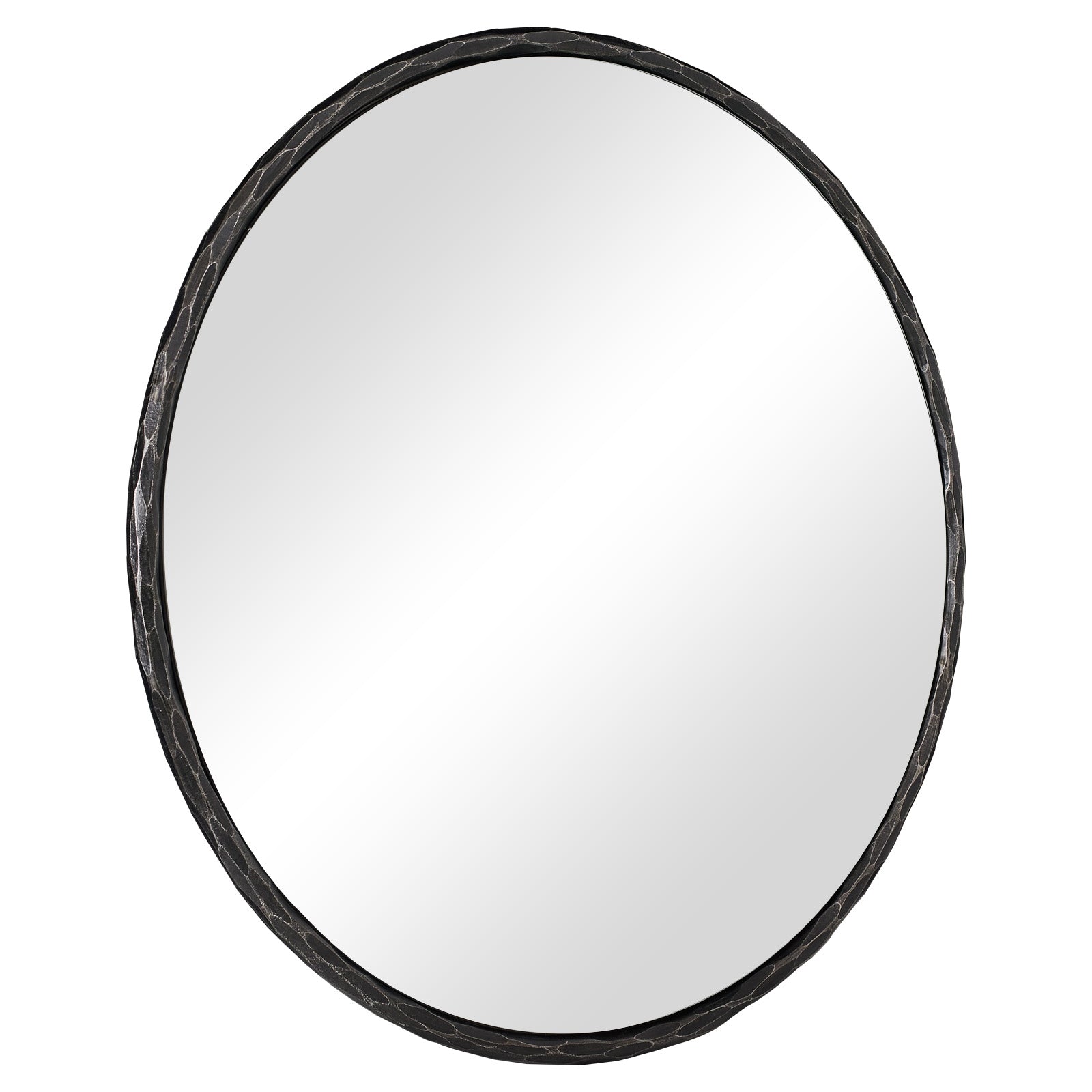 Antique Hand Hammer Forged Iron Mirror Circle Wrought Iron Mirror Round Wall Mirror