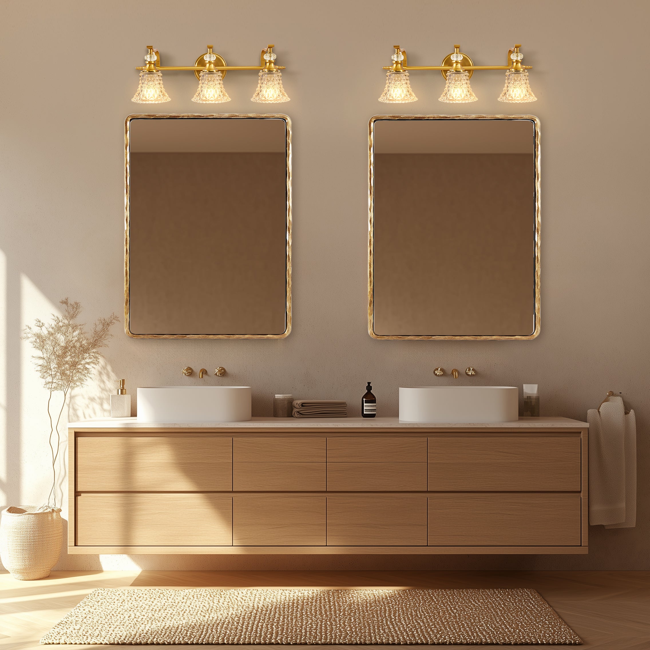 Victoria Crystal Sconces Bathroom Light Fixtures