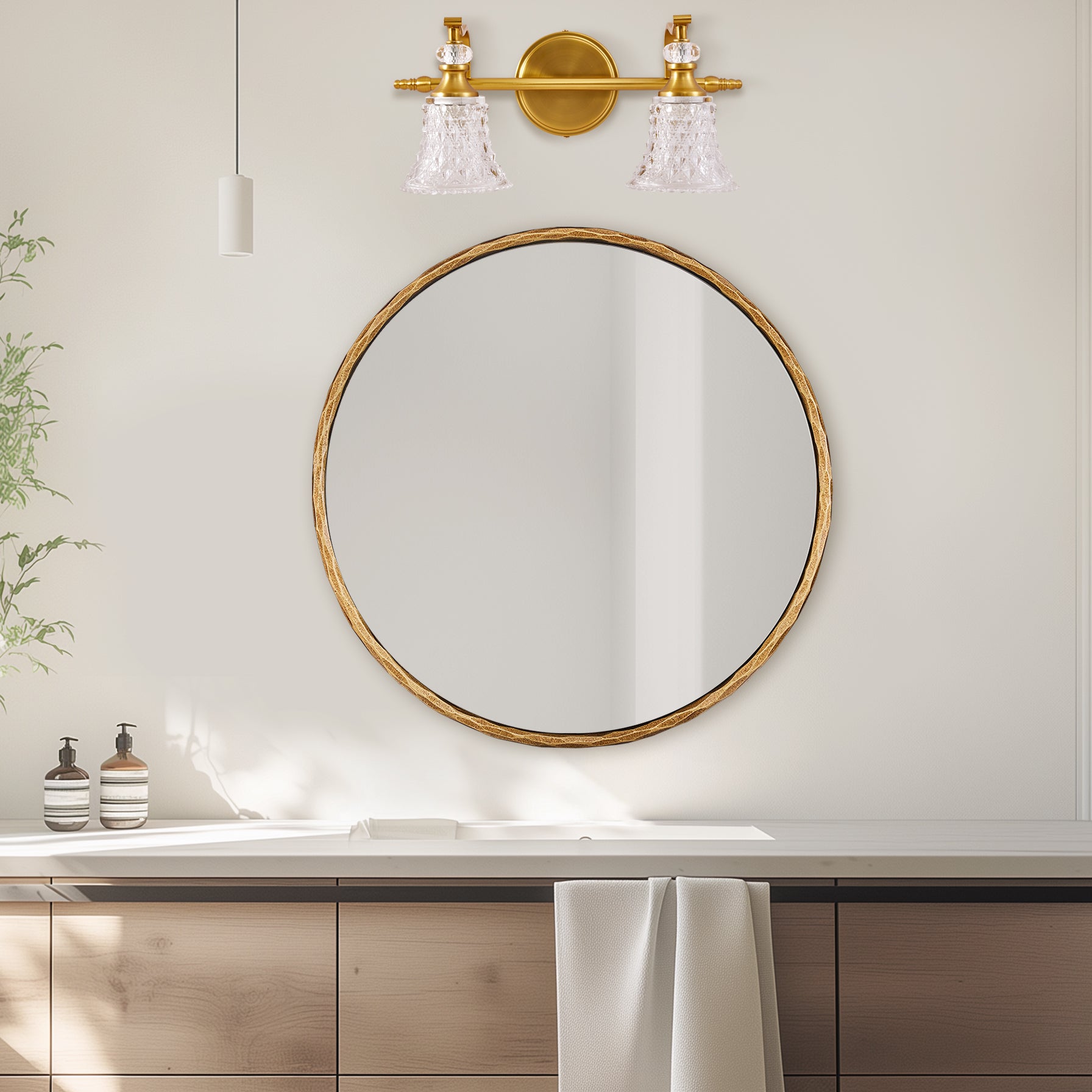 Victoria Crystal Sconces Bathroom Light Fixtures