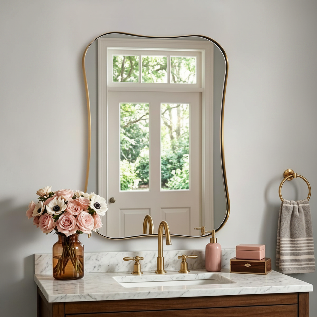 去除灯具后的镜子图