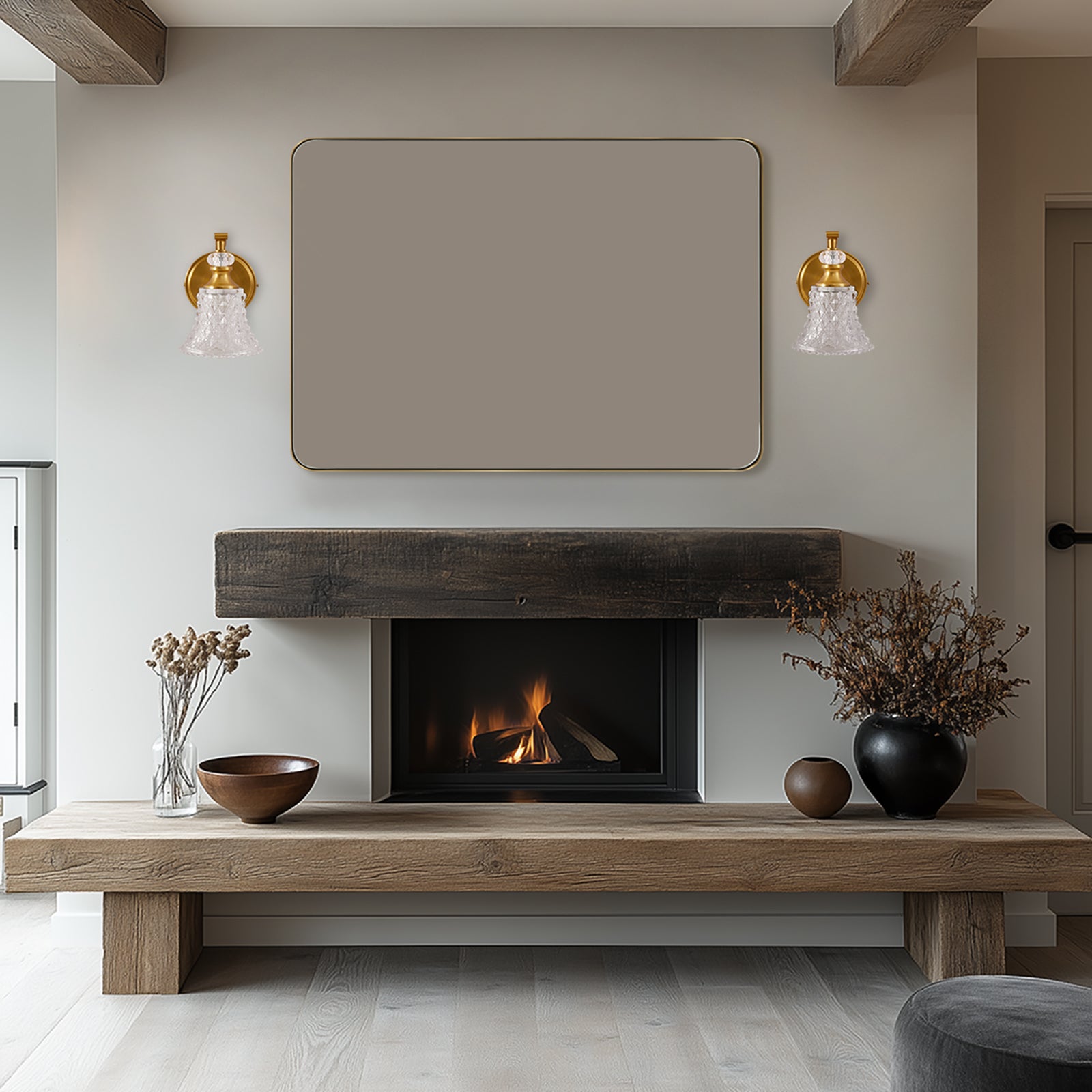 Victoria Crystal Sconces Bathroom Light Fixtures