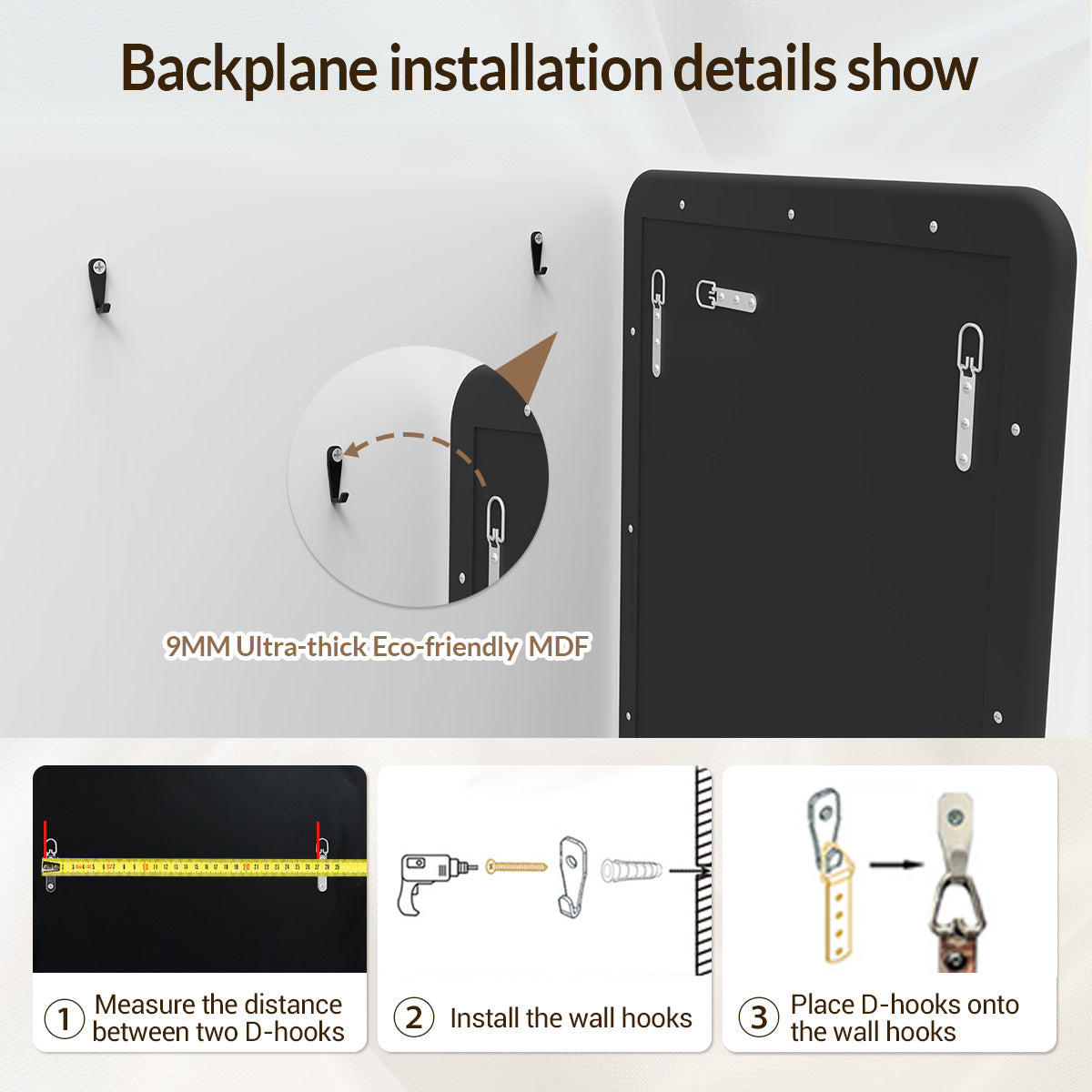 Contemporary Rounded Rectangular Bathroom Mirrors| Stainless Steel Thick Frame