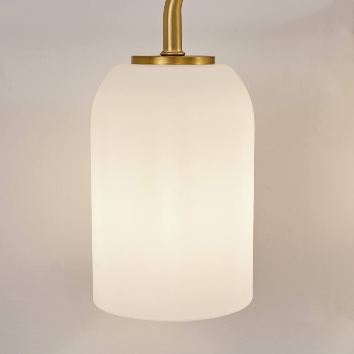 Modern Milk Glass Shade Vanity Light Wall Sconce