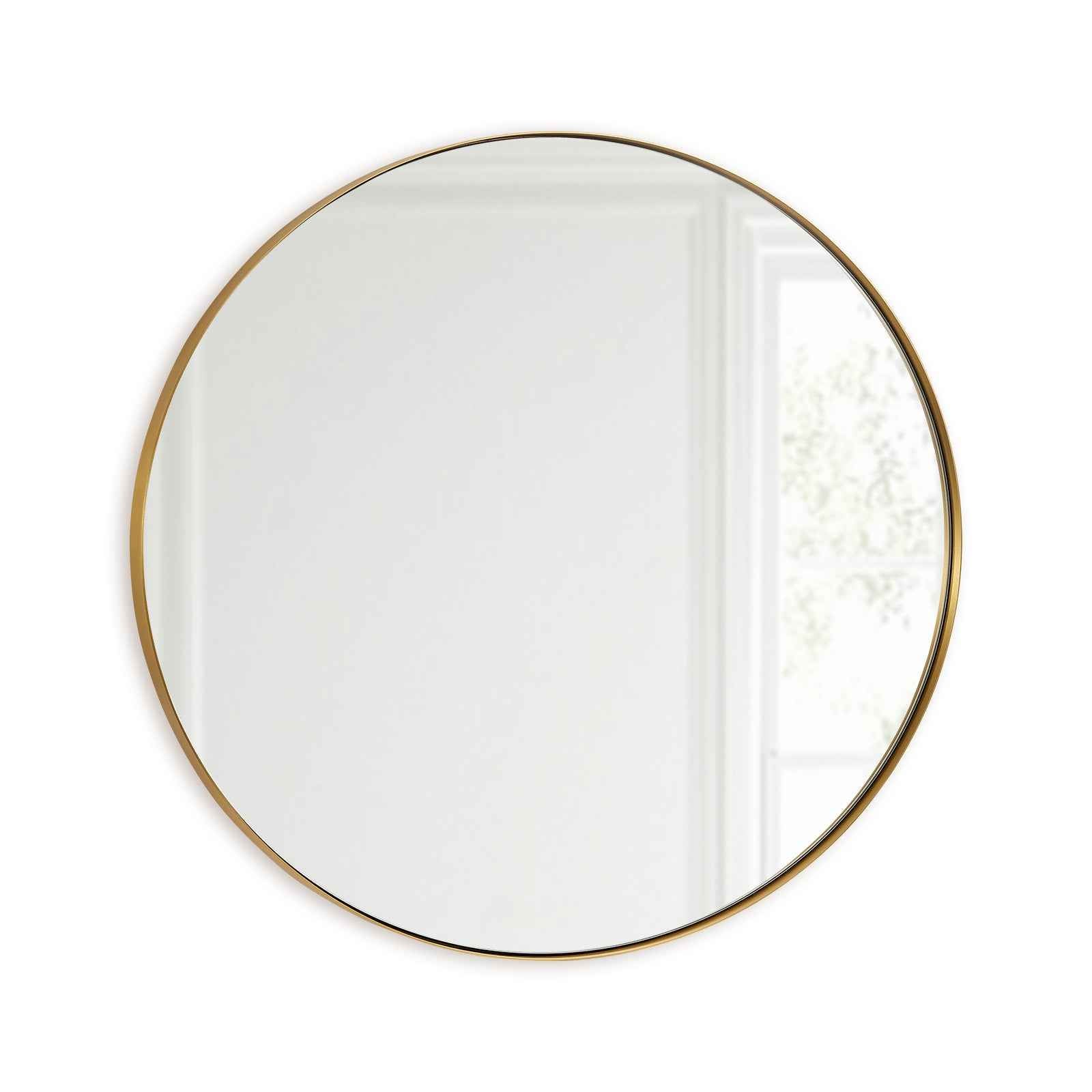 Contemporary Round Bathroom Mirrors Circle Wall Mirrors | Stainless Steel Frame