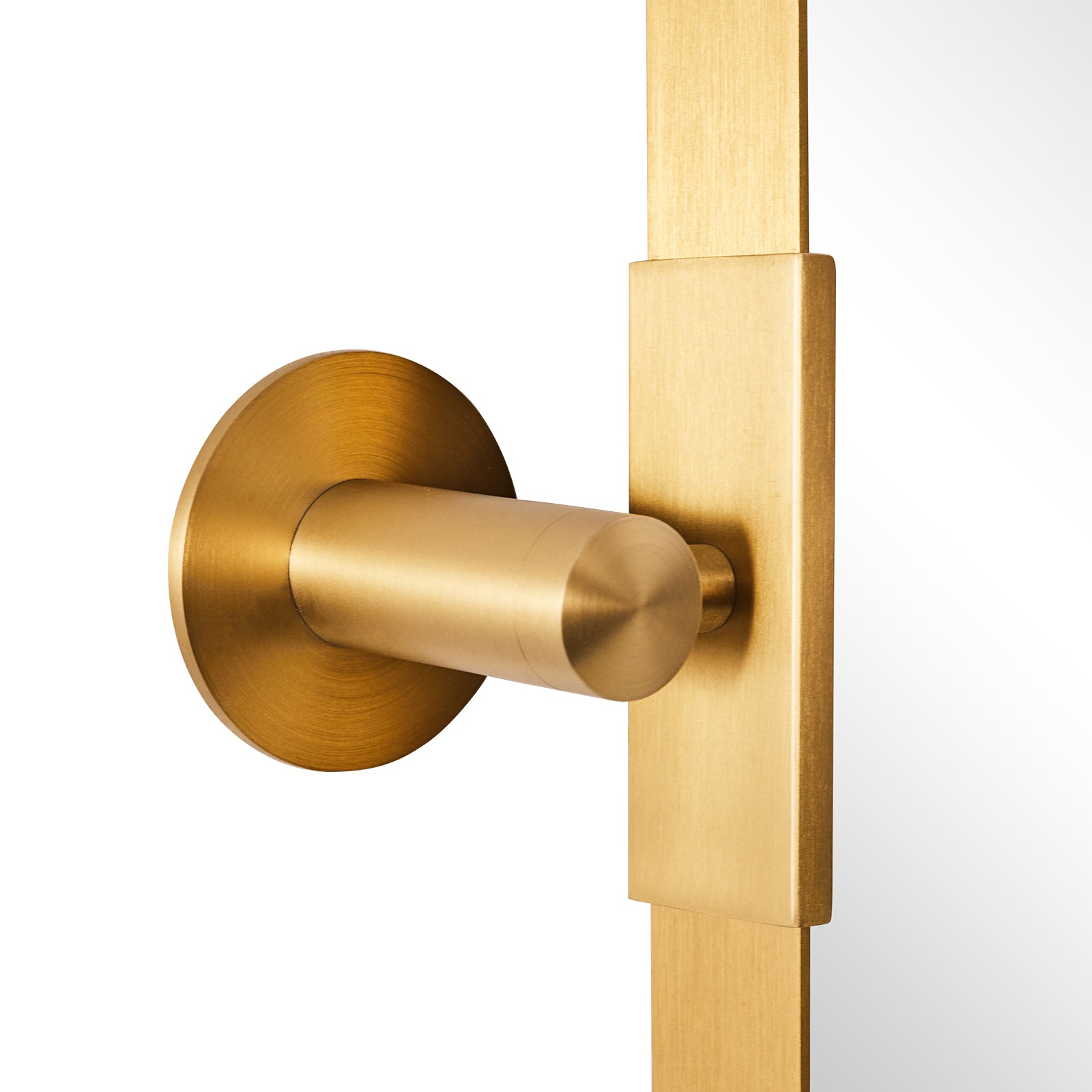 MOON MIRROR Modern Gold Tilting Rectangle Pivot Mirrors for Bathroom with Stainless Steel Frame