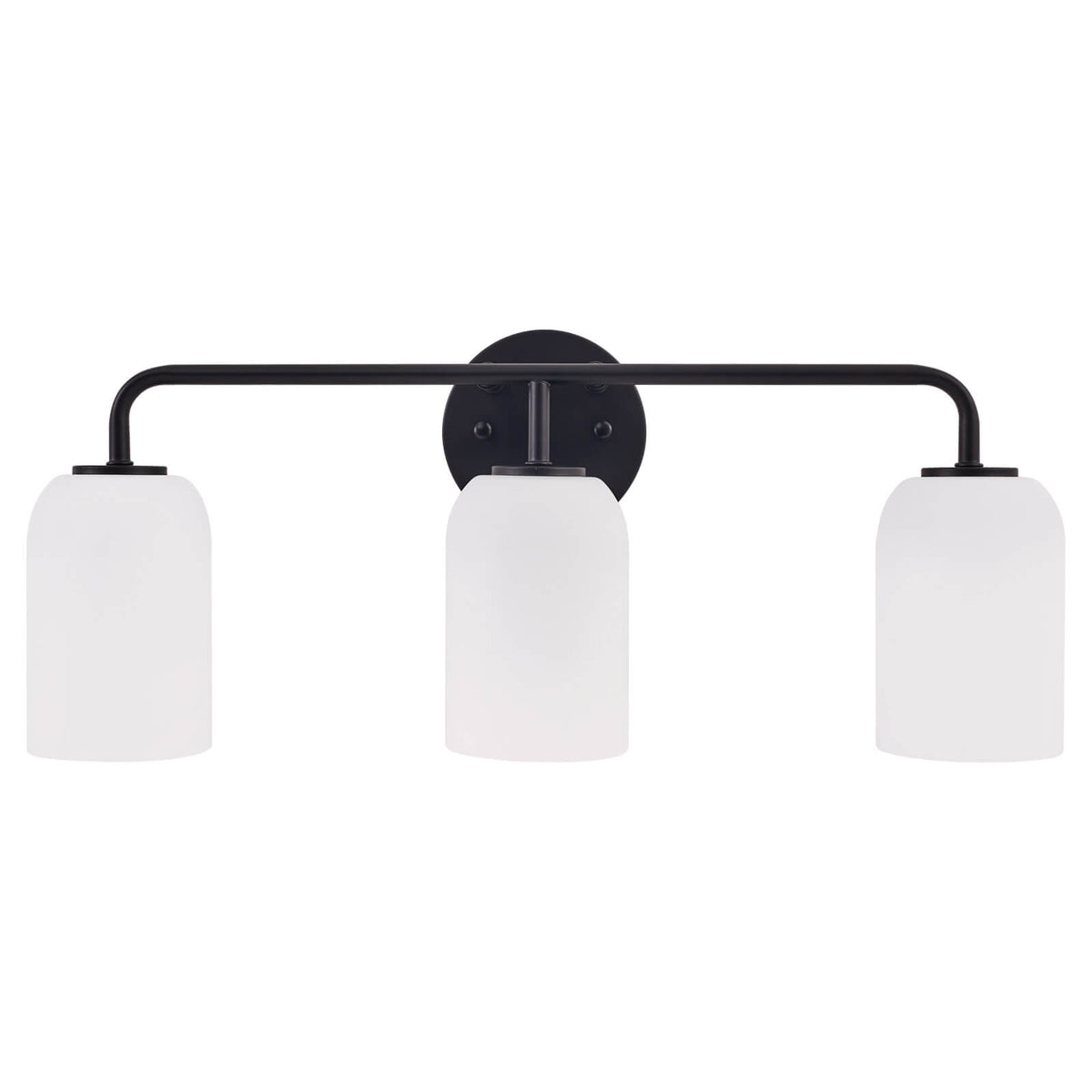 Modern Milk Glass Shade Vanity Light Wall Sconce
