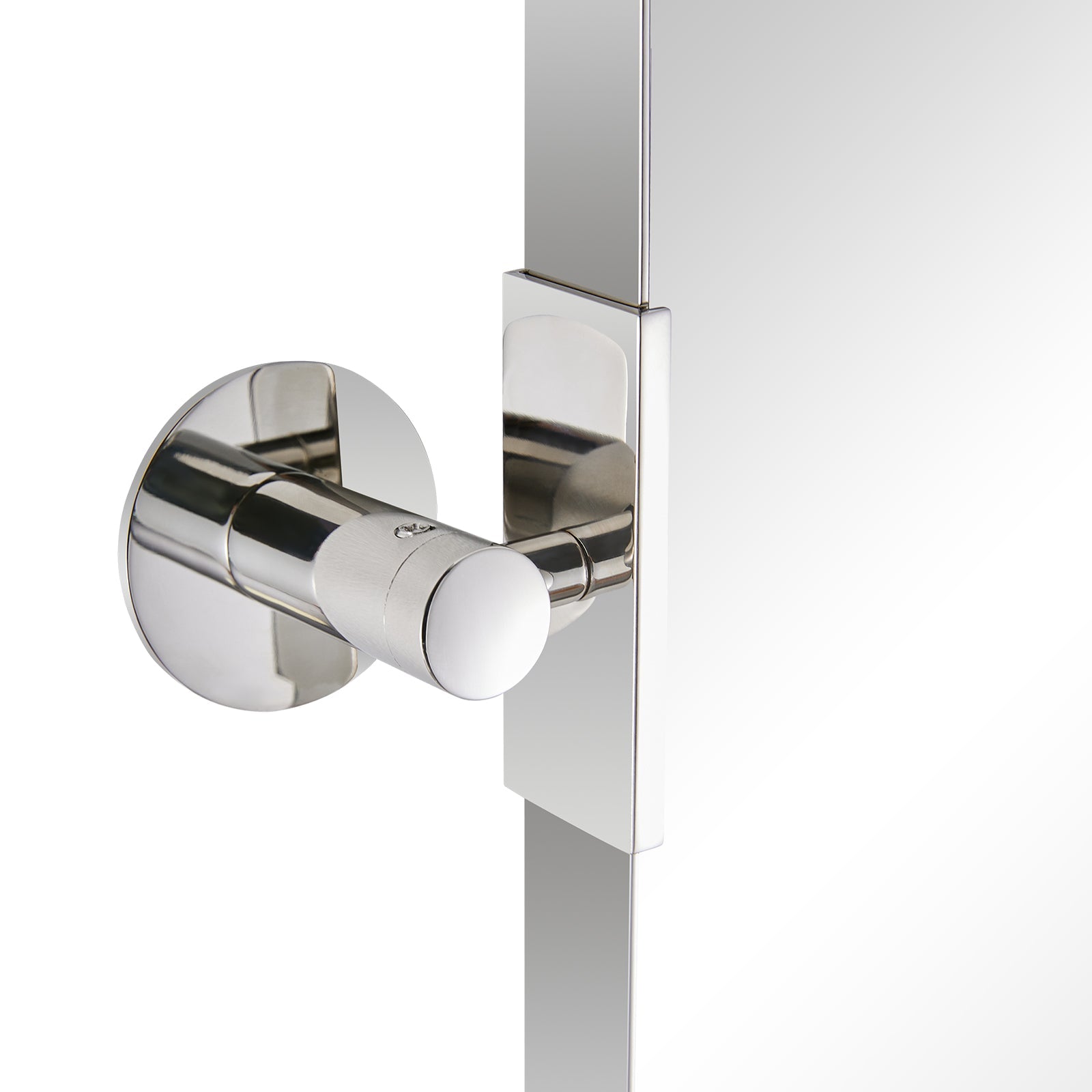 Open Box Like New : Oval Pivot Mirrors Adjustable Tilting Angle for Bathroom | Stainless Steel Framed