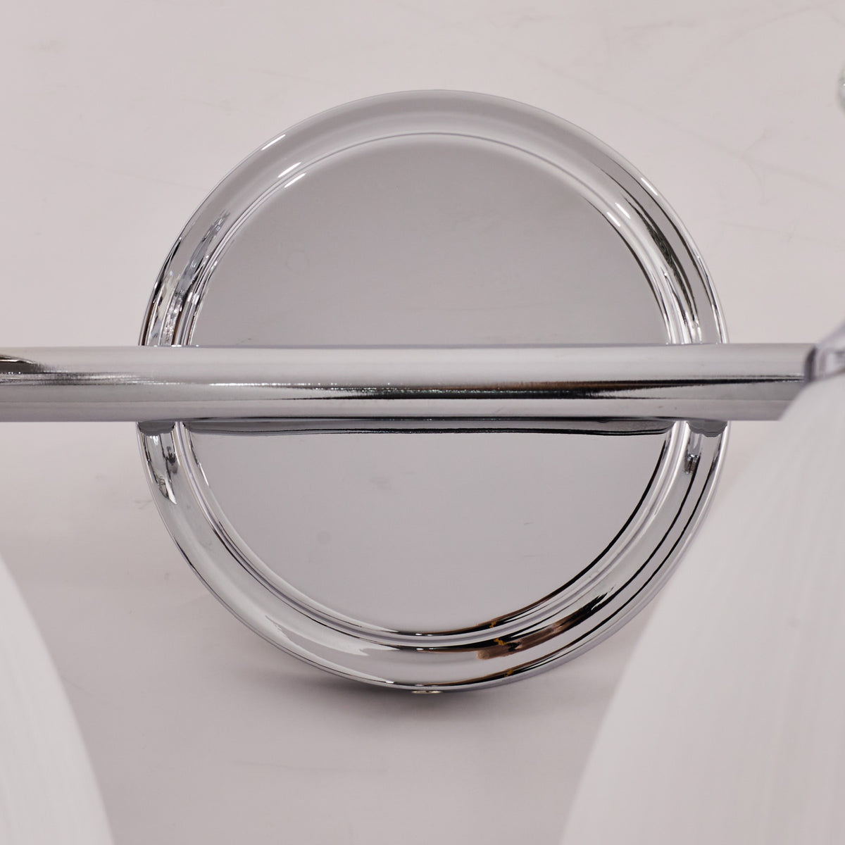 Vintage Frosted Trumpet Glass Shade Bathroom Vanity Light