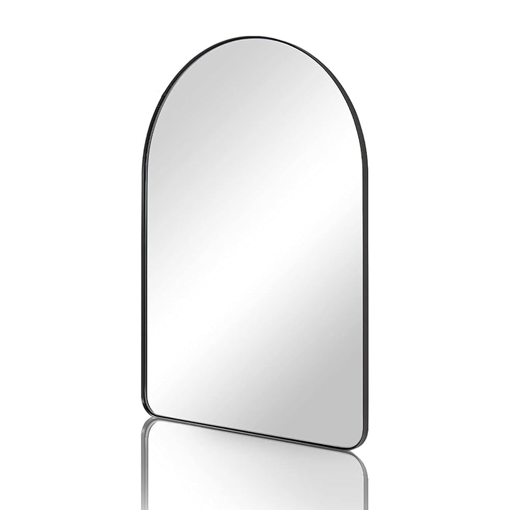 Contemporary Arched Bathroom Vanity Mirror | Stainless Steel Frame