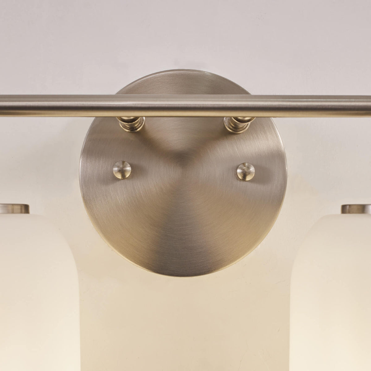 Modern Milk Glass Shade Vanity Light Wall Sconce