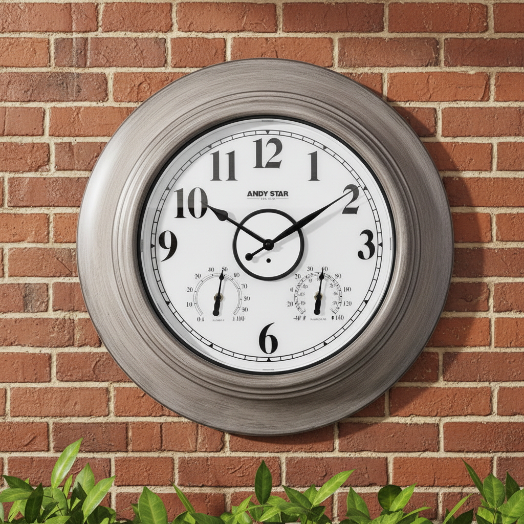 Oak挂钟砖墙场景