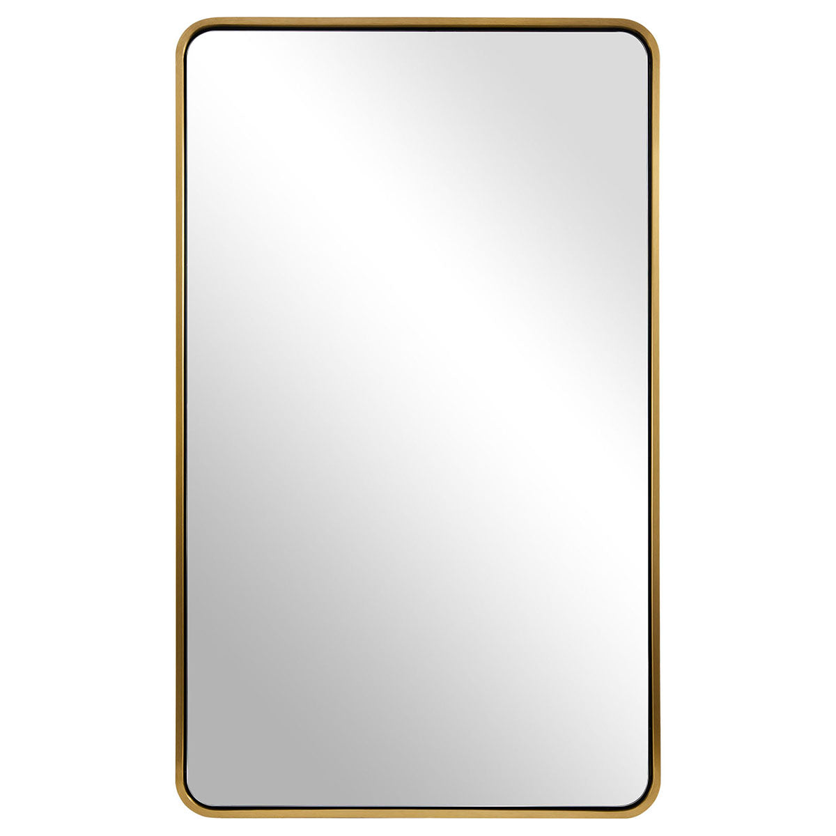 Modern Bold Framed Rectangle Wall Mirrors for Bathroom Wall| Stainless Steel Framed