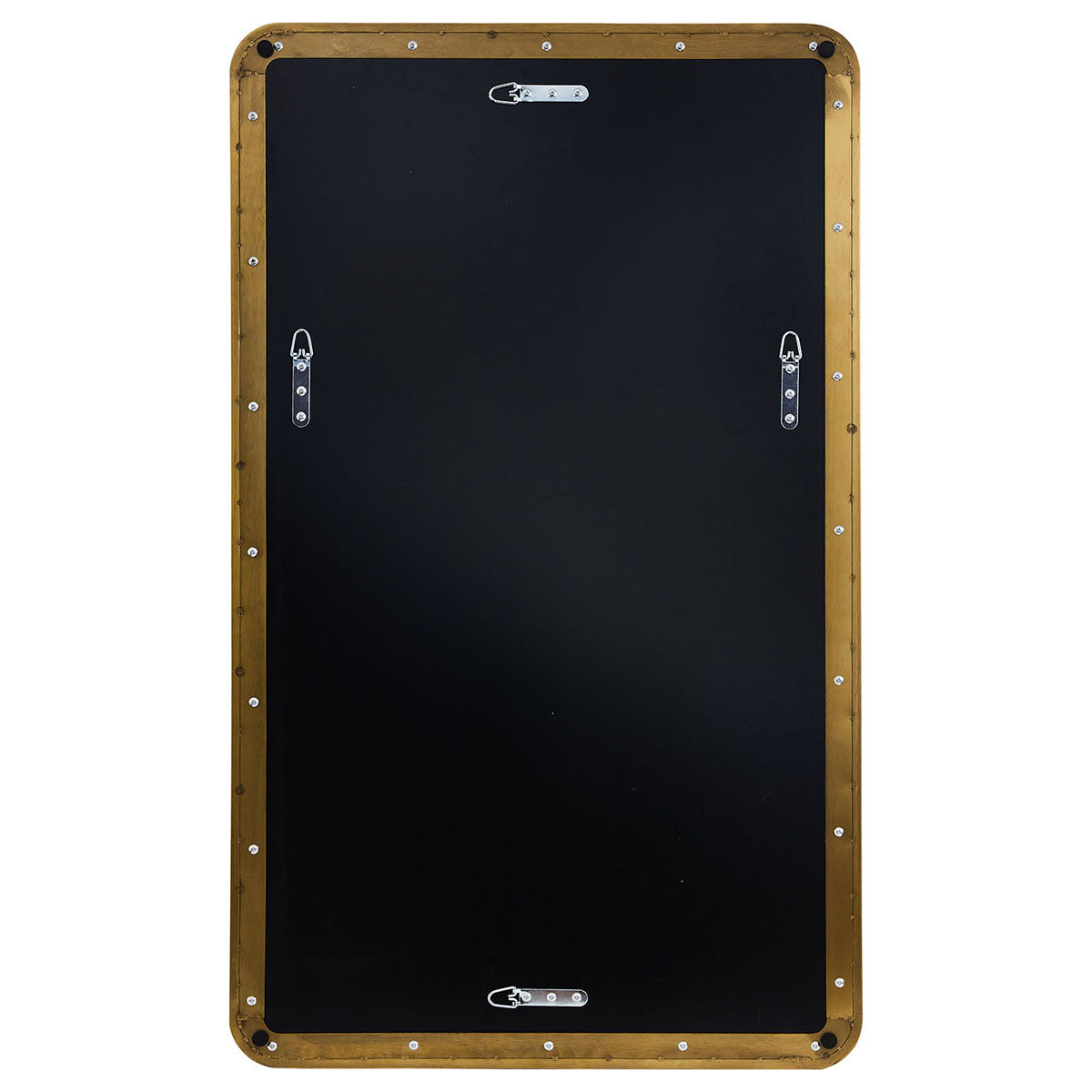 Modern Bold Framed Rectangle Wall Mirrors for Bathroom Wall| Stainless Steel Framed
