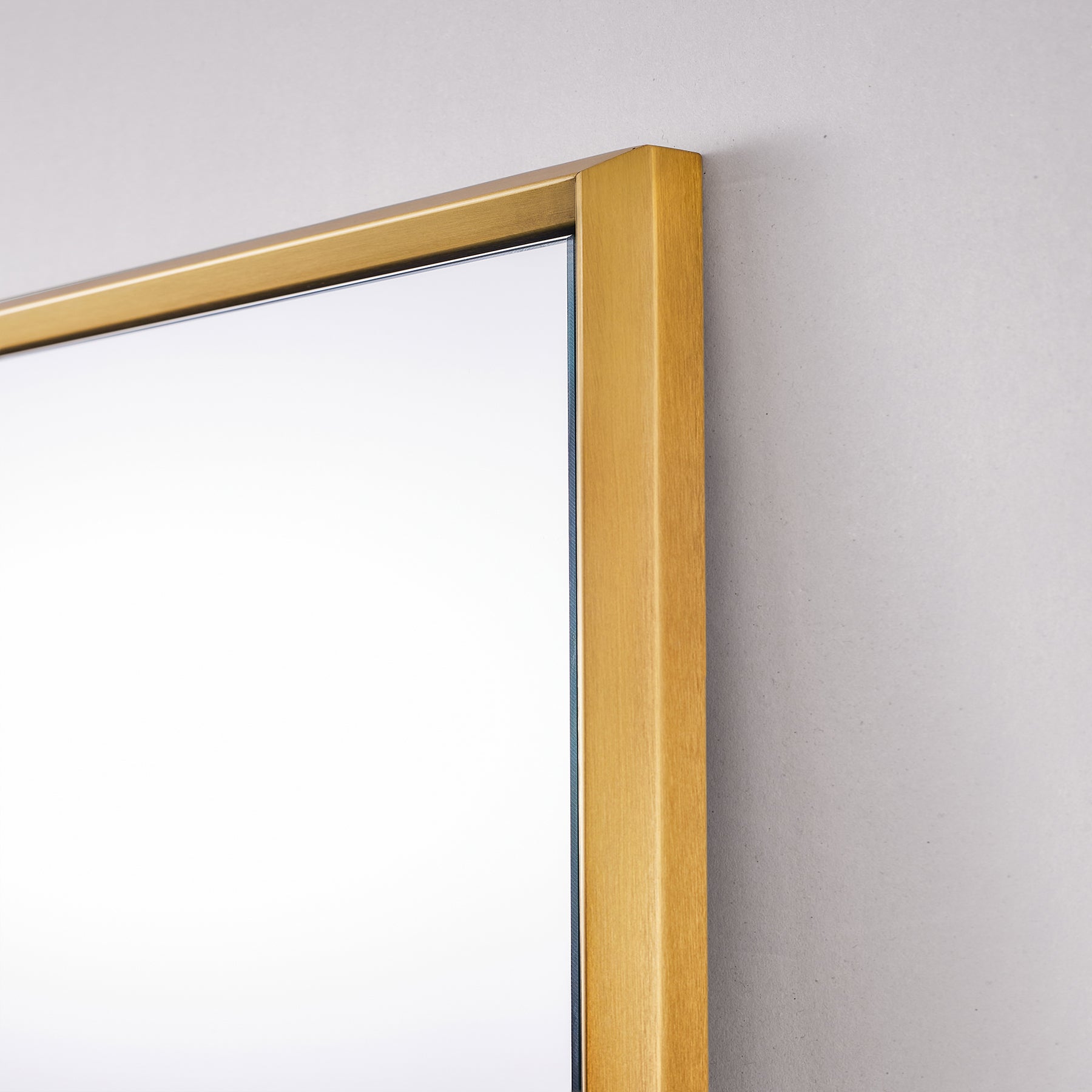 Open Box Like New:Beveled Framed Rectangle Bathroom Vanity Mirror |Stainless Steel Frame