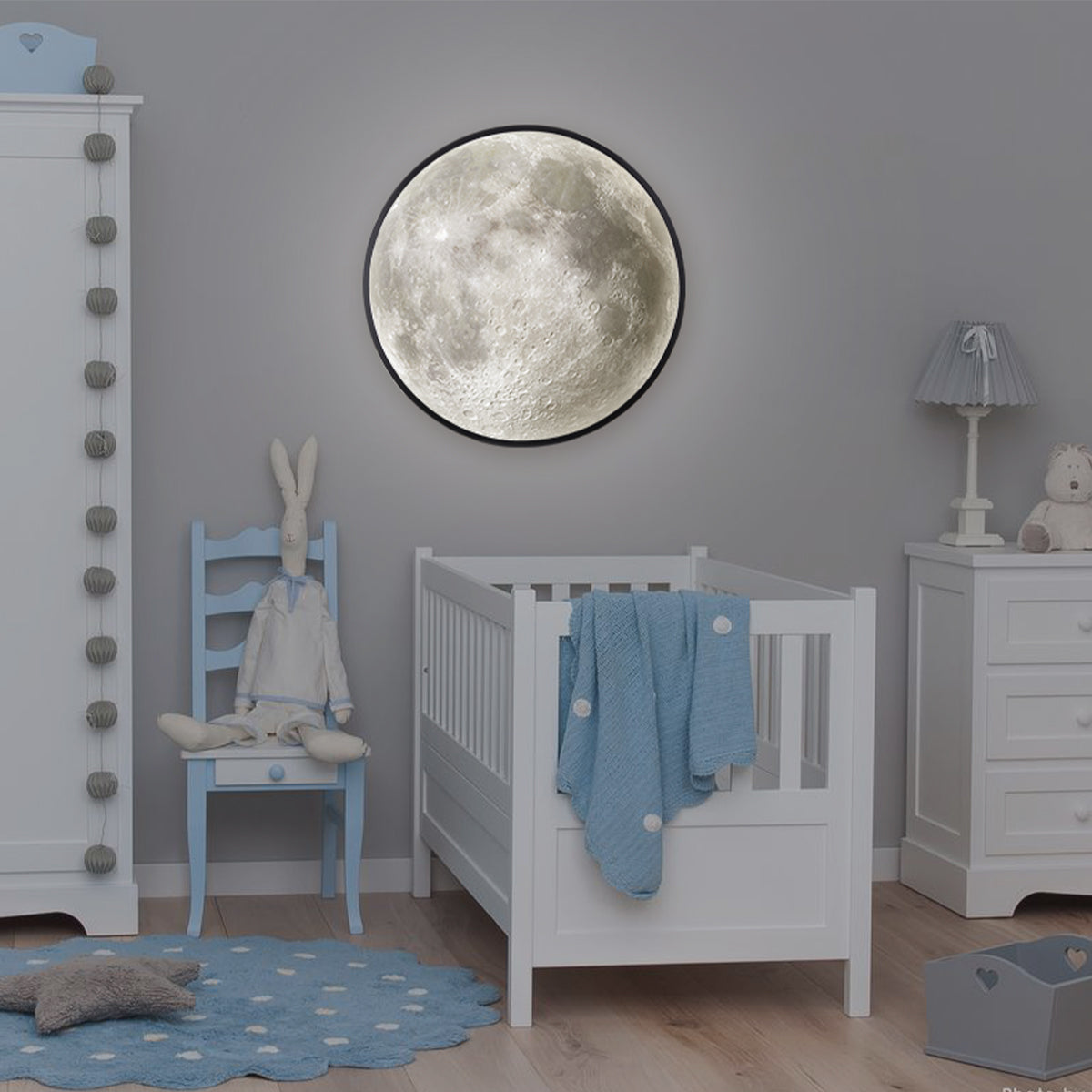 Magic Luminous Moon Mirror Illuminated LED Moon Lamp Big Size Moon Mirror That Turn Into Moon