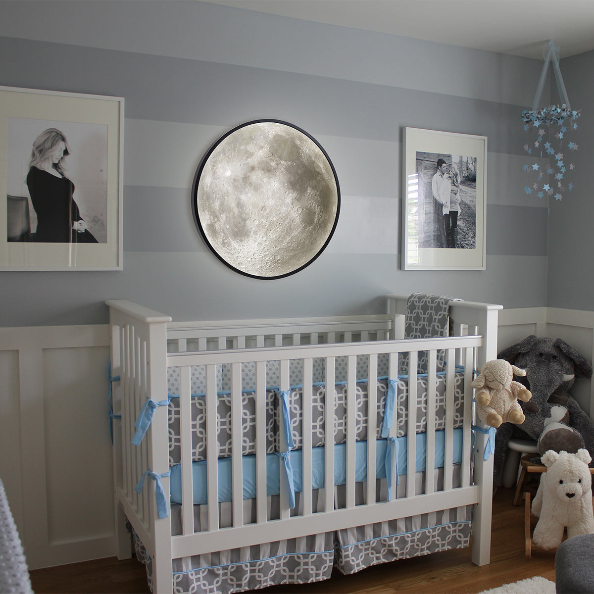 Magic Luminous Moon Mirror Illuminated LED Moon Lamp Big Size Moon Mirror That Turn Into Moon