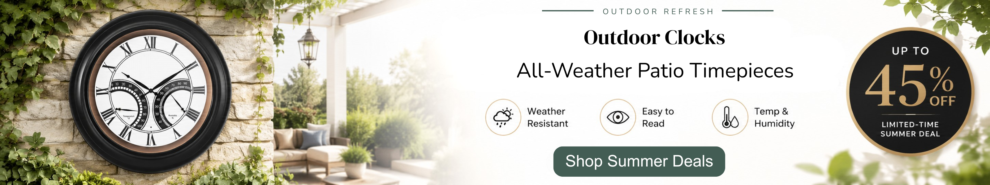 Outdoor Wall Clocks