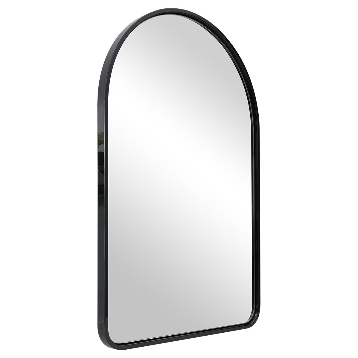 Polished Black Arched Bathroom/Vanity Mirrors