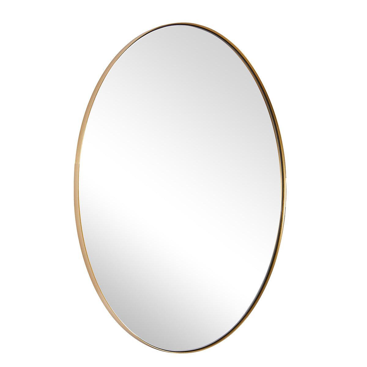 Modern Oval Bathroom Wall Mirrors |Stainless Steel Framed
