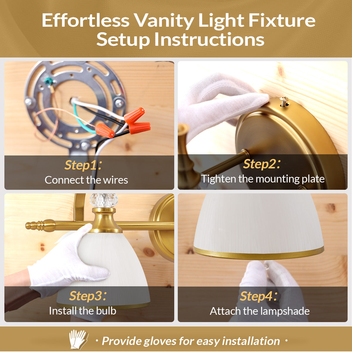 vanity light fixture installation